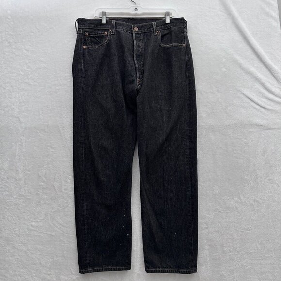 Levi's Other - Levis 501XX Jeans Mens 38x32 (36x29) Black Original Fit Button Fly Straight Leg